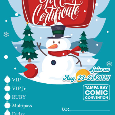 TBCC Passes as Holiday Gifts with our Printable Gift Certificate!
